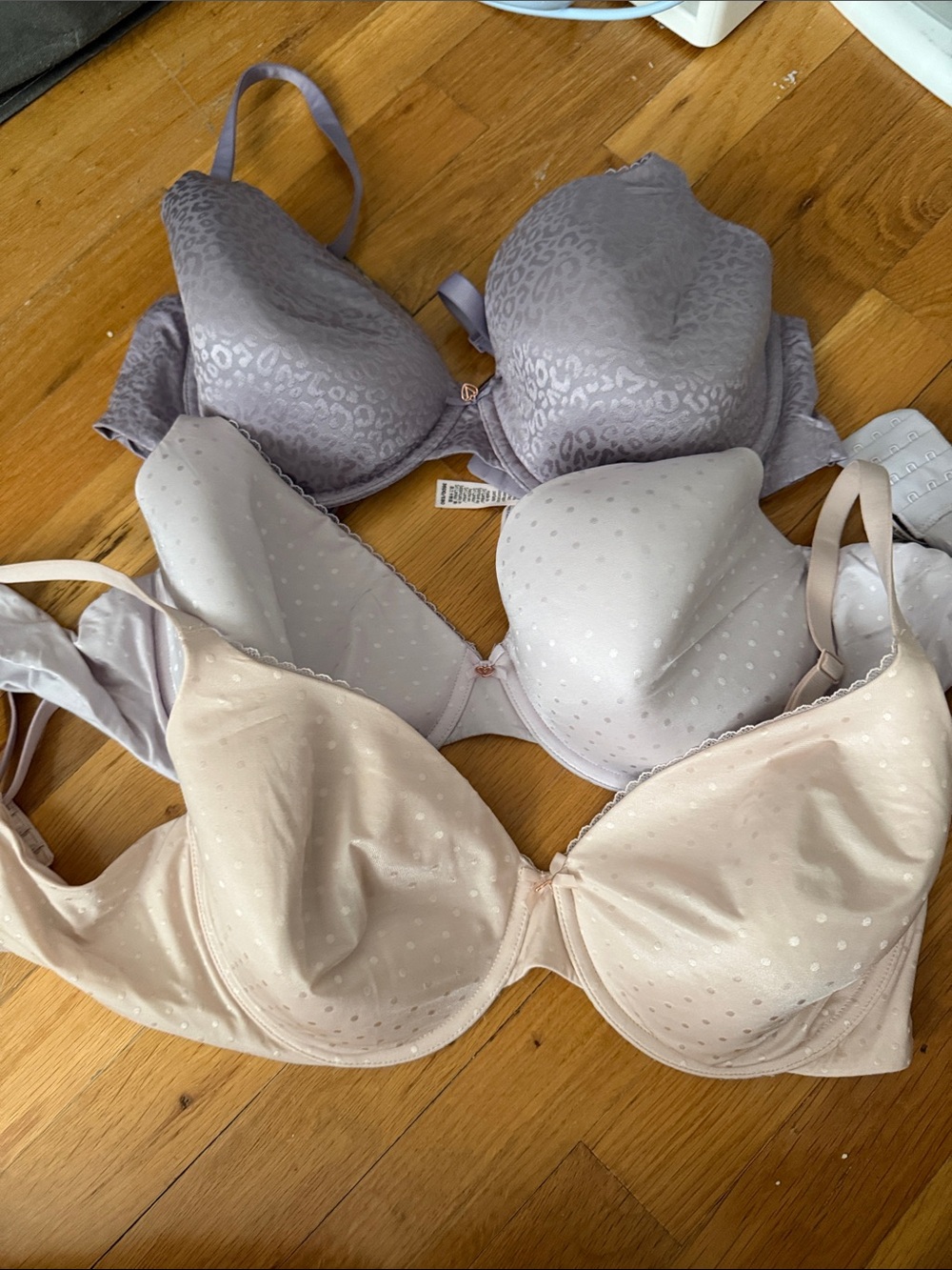 Set of 3 body by Victoria perfect coverage bras